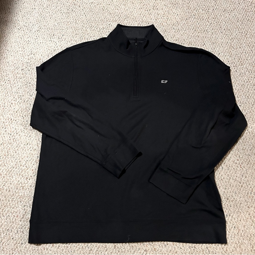 Vineyard Vines Saltwater 1/4 zip Pima Cotton long sleeve polo pullover | size XL